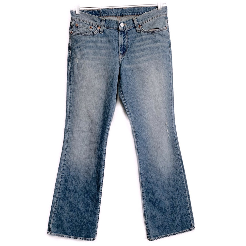 Lucky Brand Dungarees Sweet N’ Low Long Length Distressed Jeans